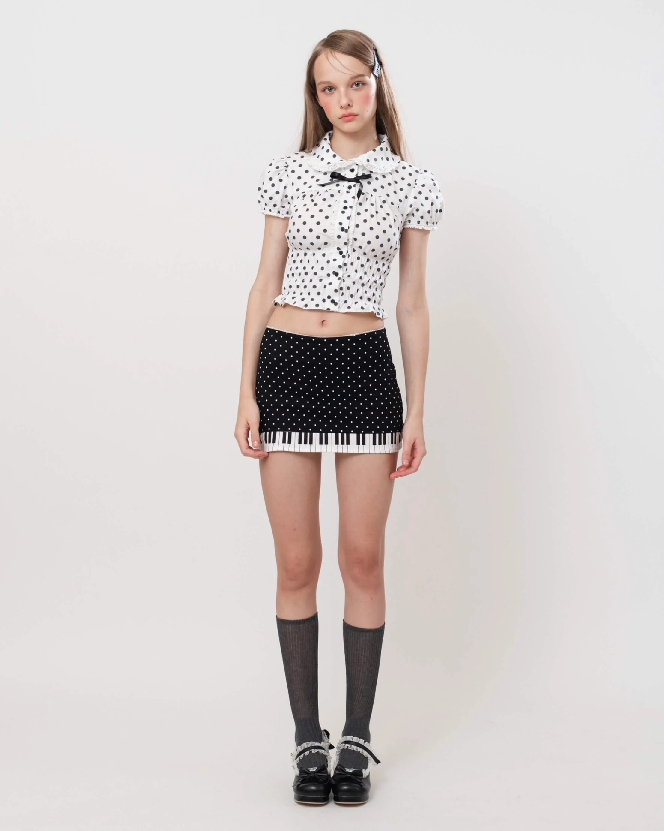 Piano Built-In Shorts Skirt - Image 6